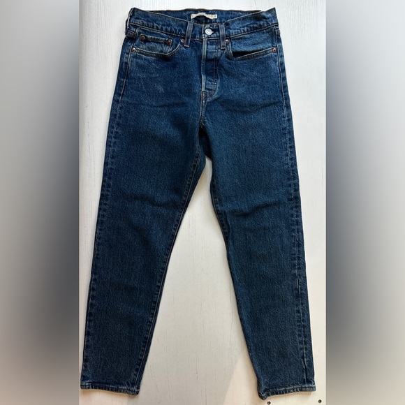 Levi's Blue Straight Jeans Classic Indigo - Picture 1 of 3